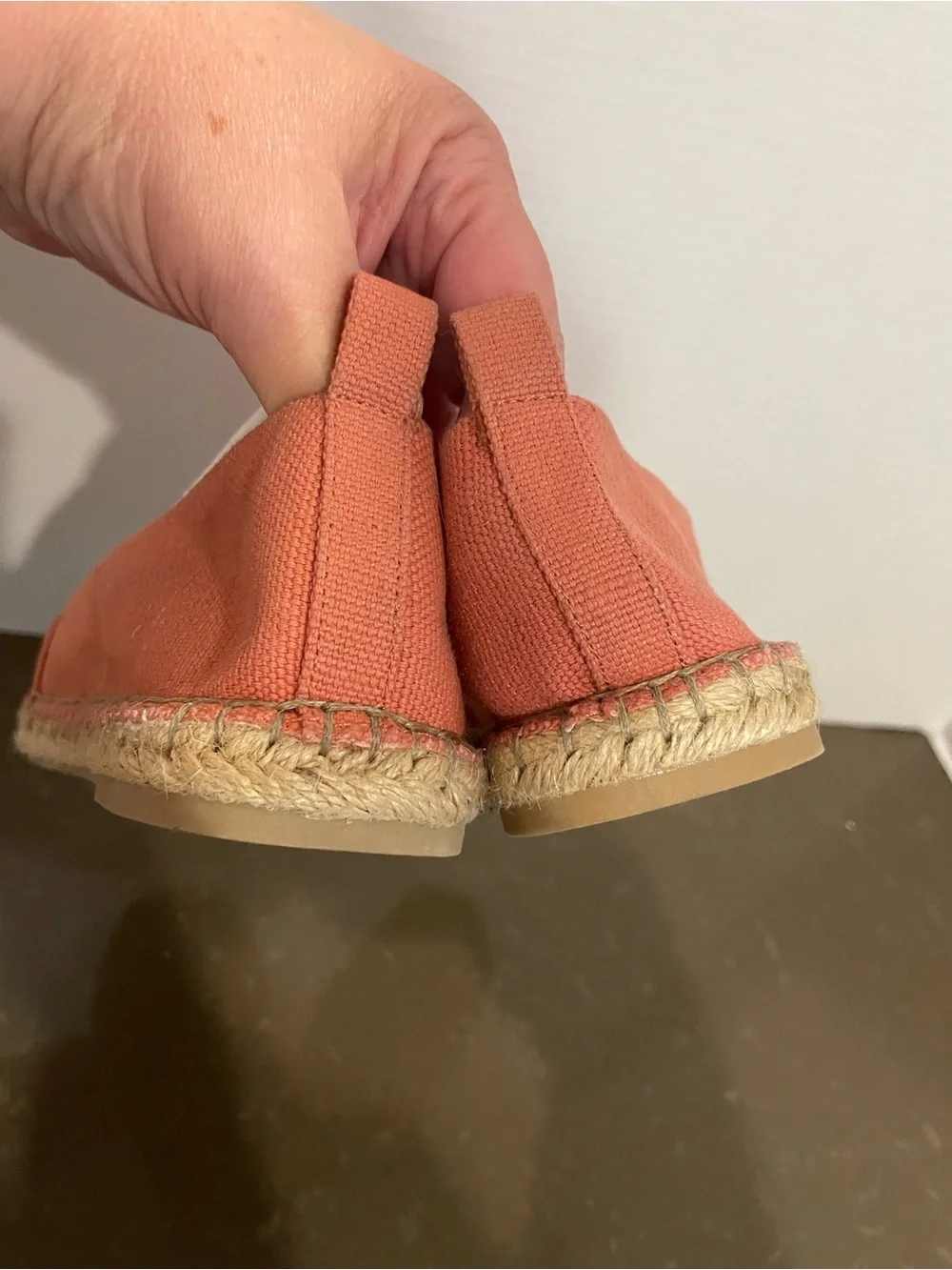 Kelly & Katie Coral Laser-Cut Canvas Espadrilles